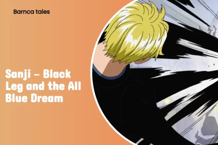 Sanji in a combat stance and cooking a dish, illustrating his dual expertise.