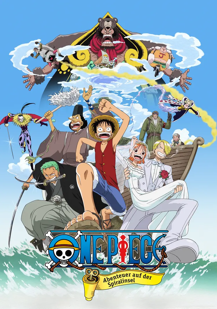 Clockwork Island Adventure – Time Runs Out for the Straw Hats 2 Straw Hat Pirates exploring island