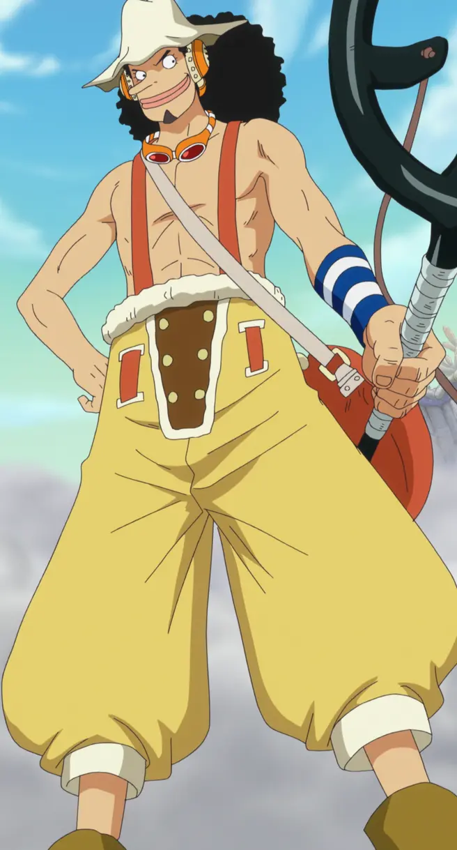 Brave Usopp ready for action with the Straw Hat crew