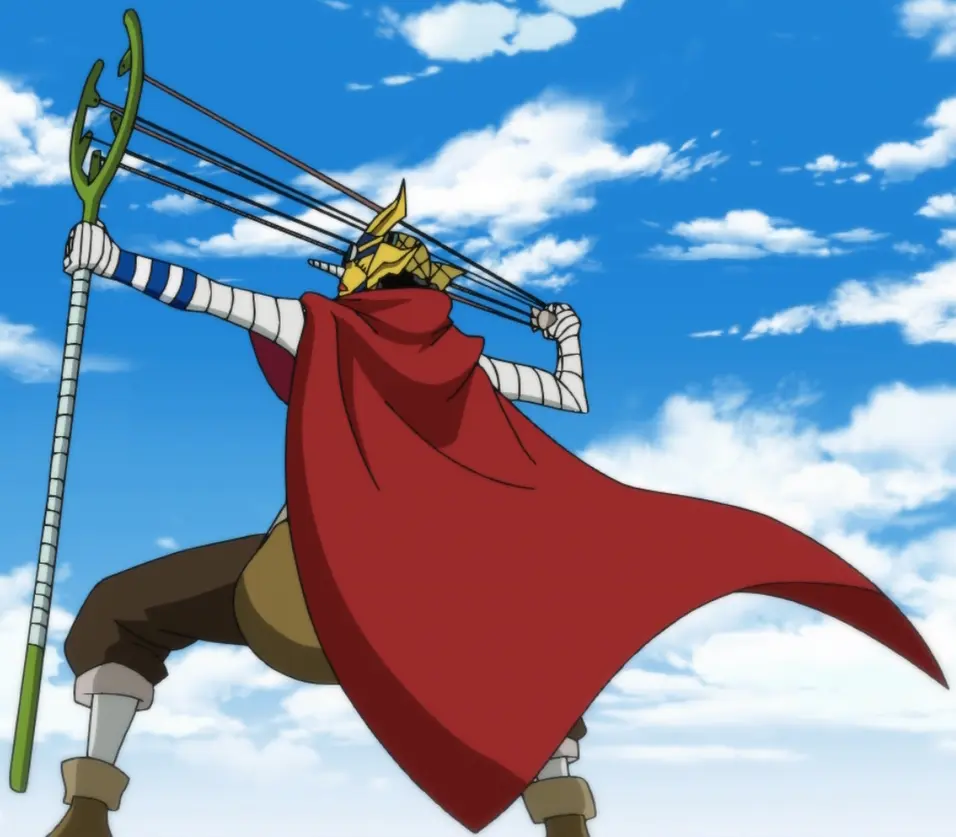 Usopp showcasing sniper gear equipped for precision